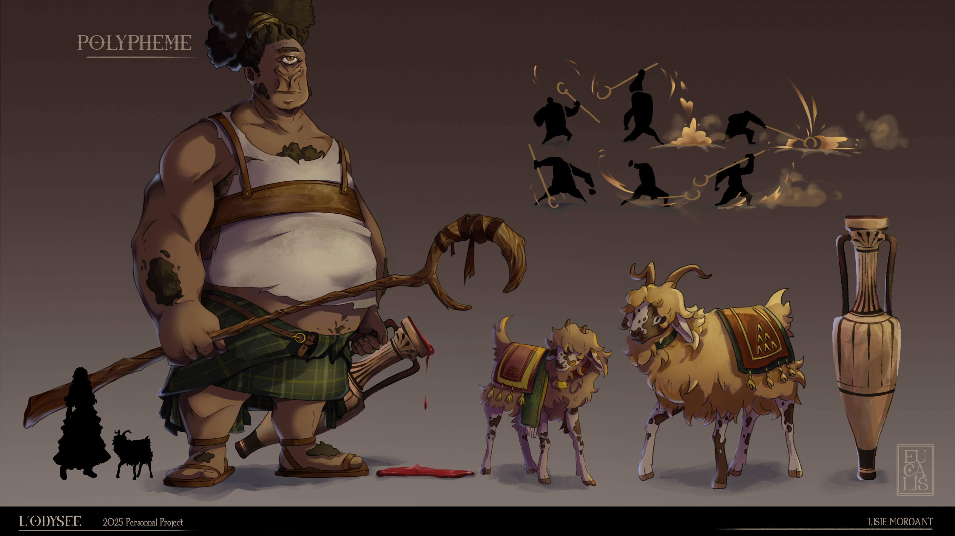 Chara Design inspired by Greek mythology, specifically Polypheme