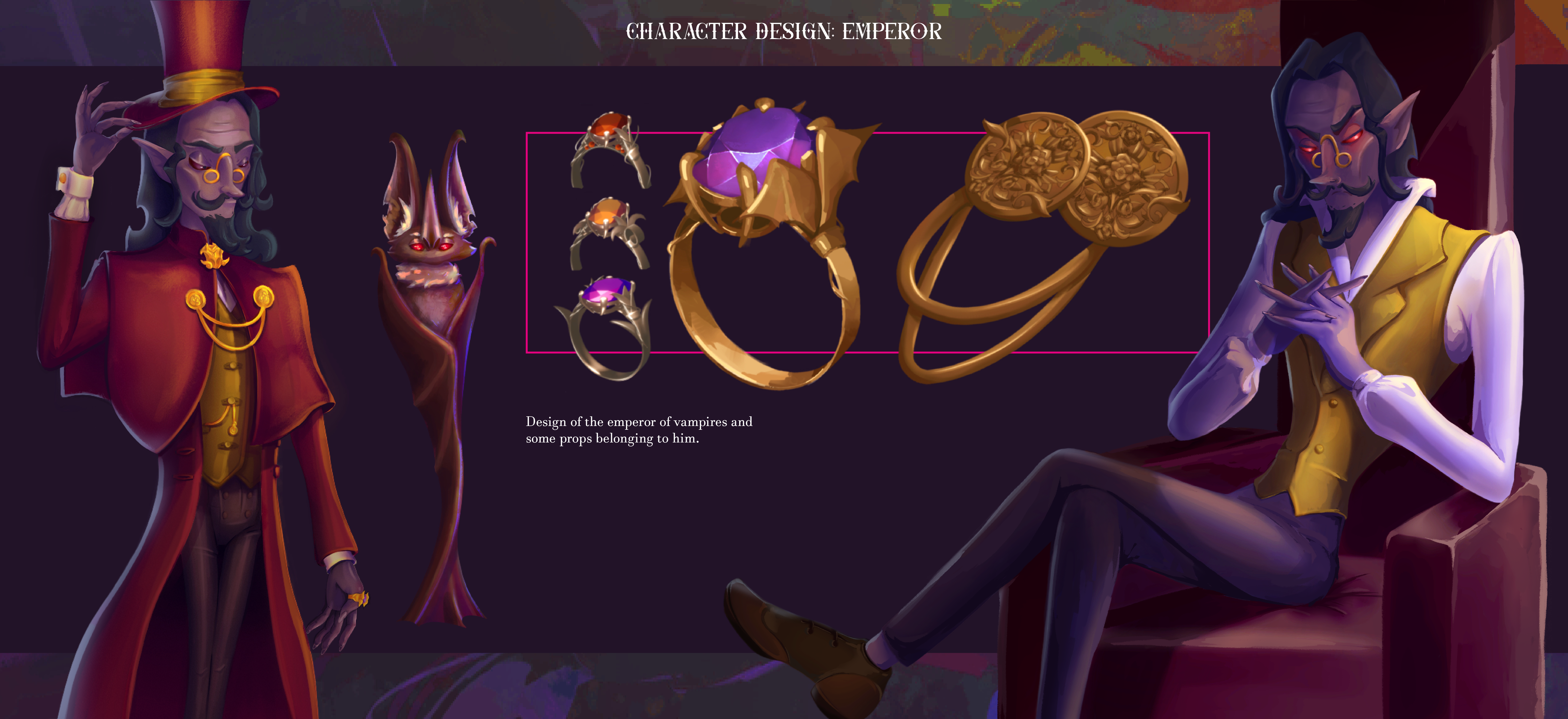 The ancestral Emperor, a bat-like vampire