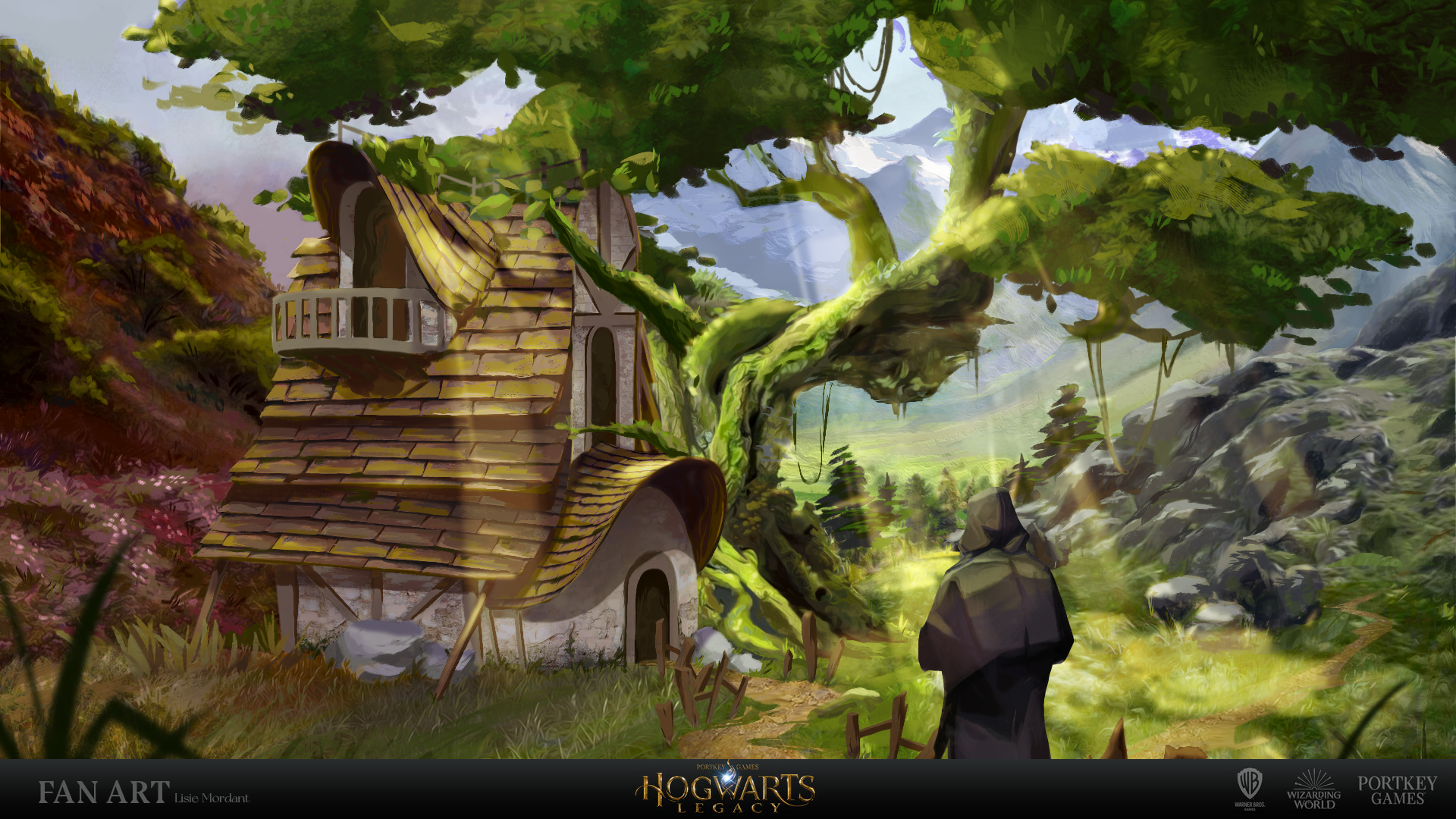 Hogwart Legacy Keyframe cottage environment.